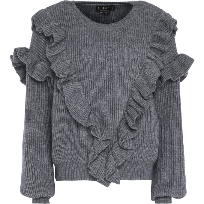 Faina Jumper Dames grijs melange