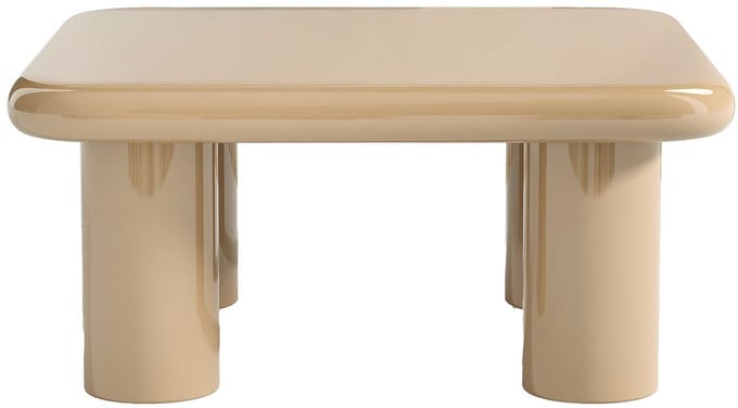 Vente-unique Salontafel van MDF - Gelakt beige - TAMISDA