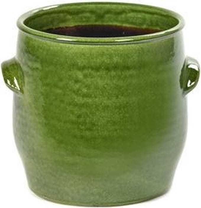 Serax Bloempot Sierpot Handles Groen D 20 cm H 20 cm