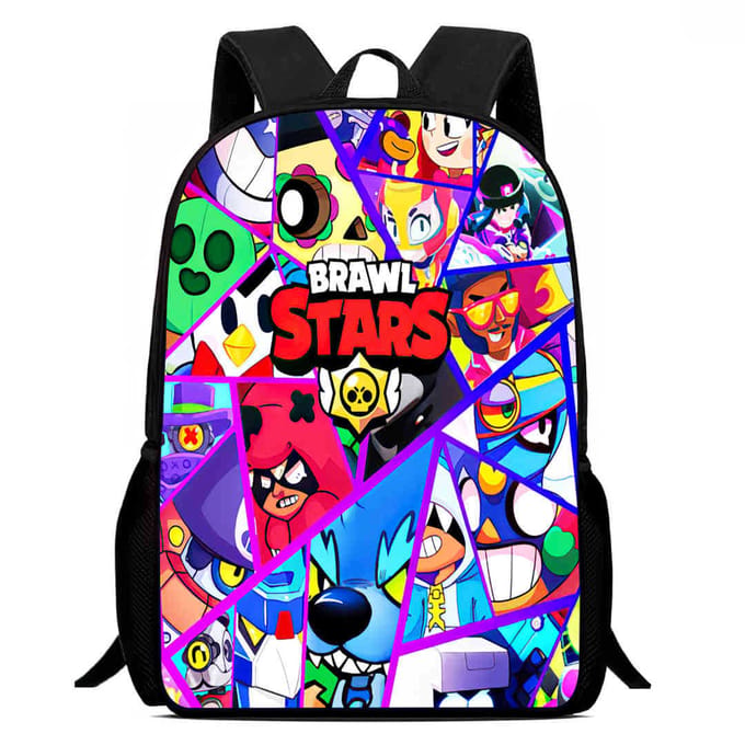 Brawl Stars Schooltas Hoge Definitie Print Multi-Functioneel Lichtgewicht Rugzak red
