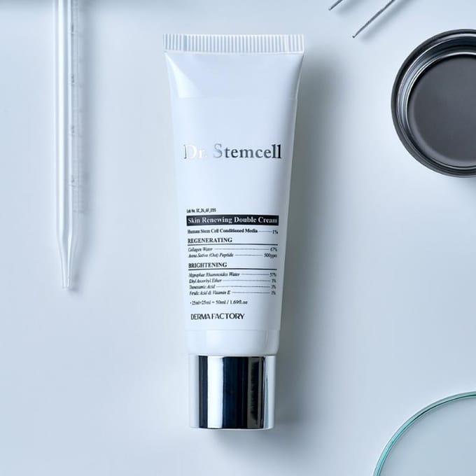 [DERMA FABRIEK] Dr.. Stemcell Huidvernieuwende Dubbele Crème 50ml white