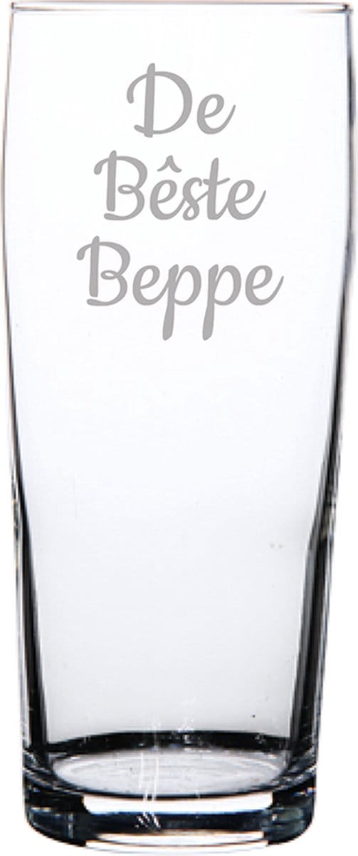 Gegraveerde bierfluitje 19cl De Bêste Beppe