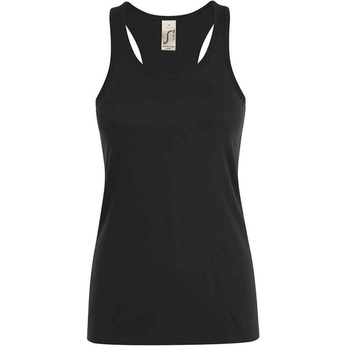 SOLS Dames/Dames Justin Tanktop (Diep zwart)