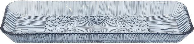 BITZ Kusintha Serveerschaal rechthoekig 38 x 14 x 3 cm Blauw