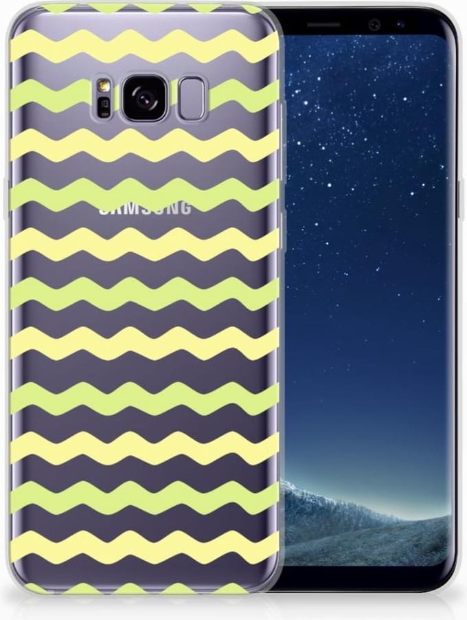 Samsung Galaxy S8 Plus TPU bumper Waves Yellow