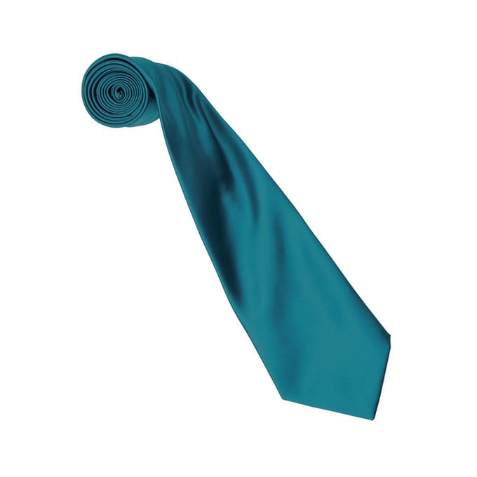 Premier Kleurencollectie Satijnen Stropdas (Teal)