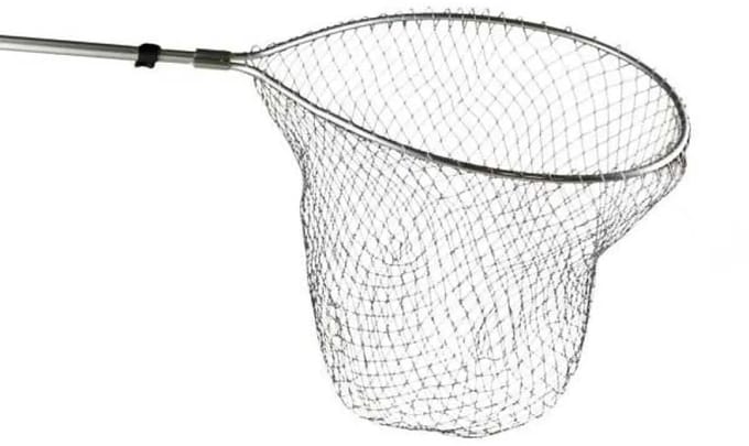 Evia Big Boat Teleadjustable Veiligheidsnet Zilver 257 (2sec/77 x 65 cm/mesh 30 mm)
