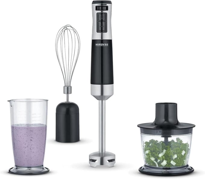 Staafmixer Set - Mixer Blender - Keuken Assistent - Variabele Snelheid - 500 ml - Zwart RVS