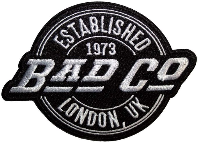 Bad Company - Est. 1973 Circle Logo Patch - Zwart/Wit