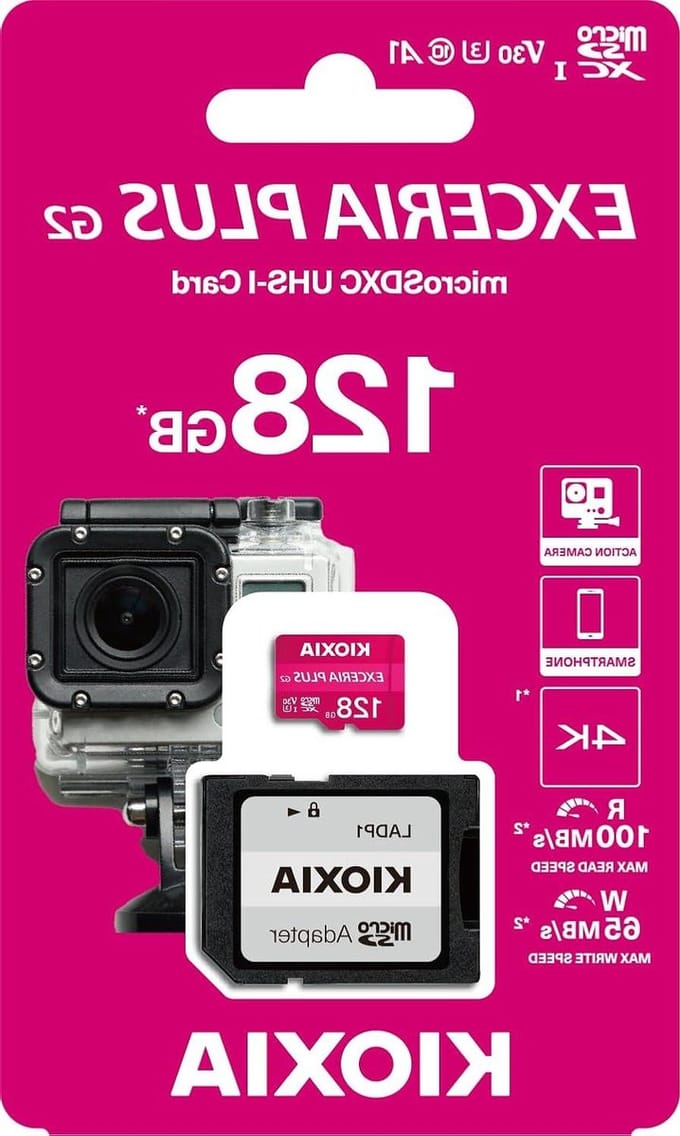 Micro SD Kaart - Geheugenkaart - Opslag Uitbreiden - UHS-I Class 3 - 128GB - Roze