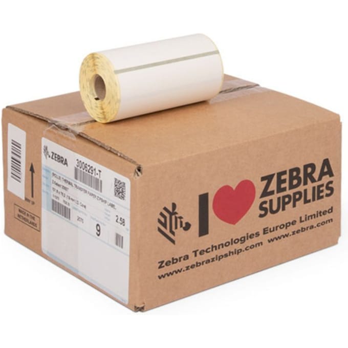 Zebra Z-Ultimate 3000T White label (3006296) 101,6mm x 50,8mm 9 rollen (origineel)