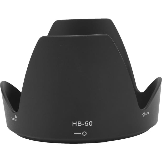 Pare-soleil d'objectif réversible HB50 pour objectif Nikon AFS 28300 3.55.6G ED VR black