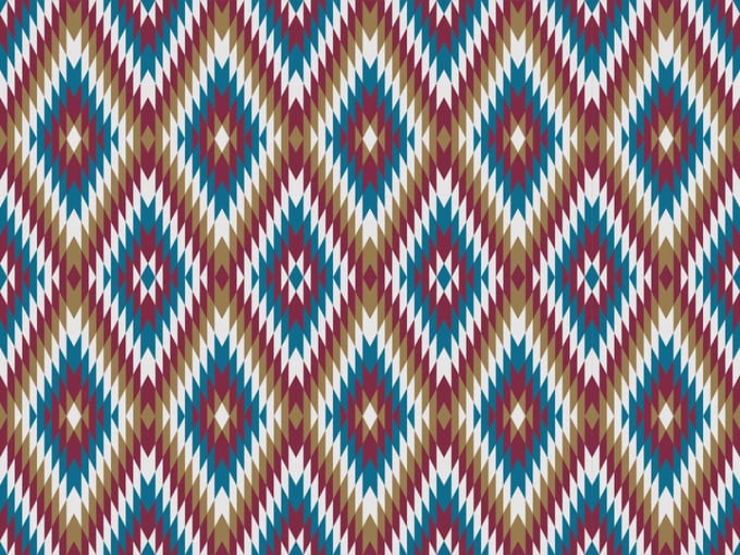 Vinyl | Vloerkleed vinyl | Fancy Azteco | 95x95 cm