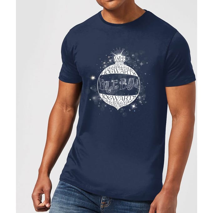 Harry Potter Yule Ball Baubel kerst t-shirt - Navy - L