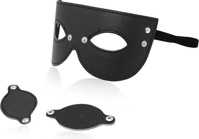 Masker met verwijderbare oogkleppen - zwart