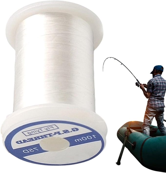 Visdraad - Binddraad Polyester - Vissen - Hoge Sterkte - 100 meter - Wit