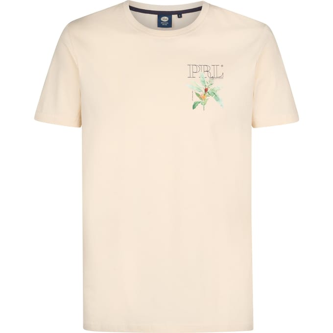 Petrol Industries - Heren Backprint T-shirt Nauticalwalk - Wit - Maat S