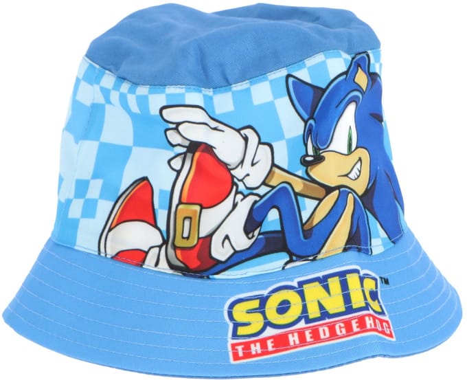 Sonic Vissershoedje - Blauwe Hoed voor Kinderen - Blauw