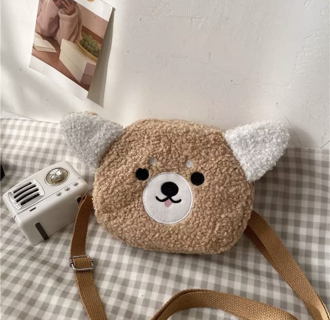 IL BAMBINI - Bruin Teddy beer pluche tasje - Meisje kind (vanaf 6 jaar)