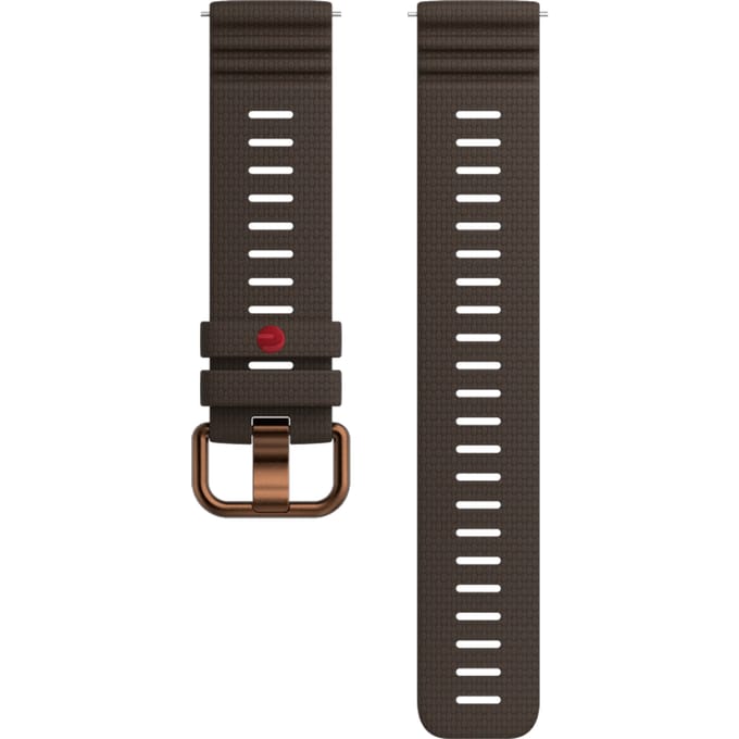 Polar Siliconen Bandje Bruin 22mm