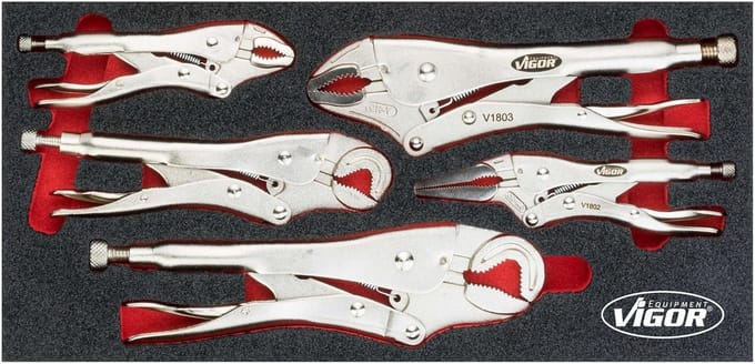 Tangenset - Griptangen - Klusjes Binnen - 2K Soft Grip - 1/3 Inlay - Multicolor