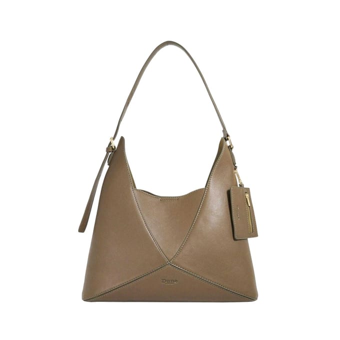 Dune London Lo Dinidearest Leren Schoudertas (Khaki Groen)