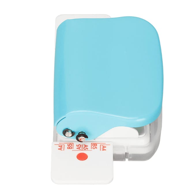 Handmatige Bindmachines Multifunctioneel 6 Gaten Cinch Boekbindmachine voor Thuis Kantoor Lichtblauw lichtblauwe kleur