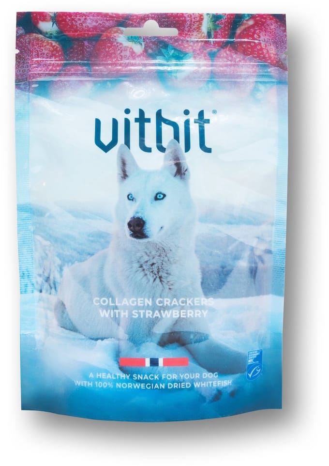 Vitbit Collagen Crackers - Strawberry - 70 g