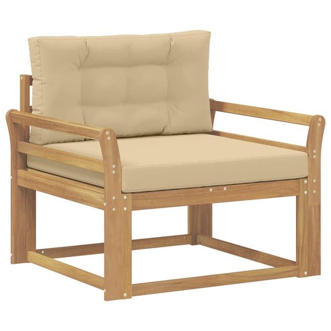 vidaXL - Buiten - Midden - Sofa - Polyester - Wit