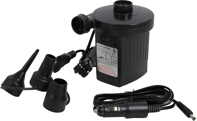 Bo-Camp Elektrische pomp luchtbed - 12 en 230 Volt - 230 Liter/min