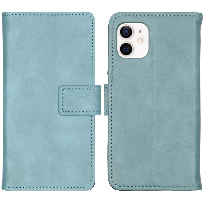 imoshion Hoesje - Geschikt voor Apple iPhone 12 Mini - Luxe Bookcase - Lichtblauw