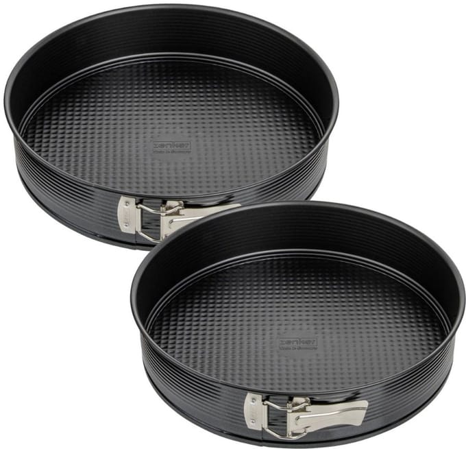 Set van 2 springvormen met scharnier 24 cm Zenker Black Metallic