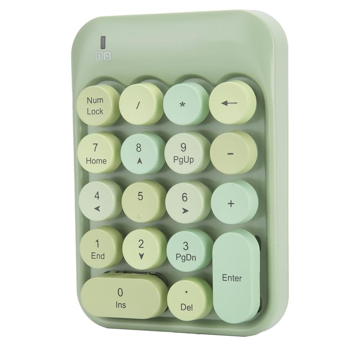 Draadloos Numeriek Toetsenbord Chocolade Keycap voor Spel Richtingswisseling AK18 2.4G