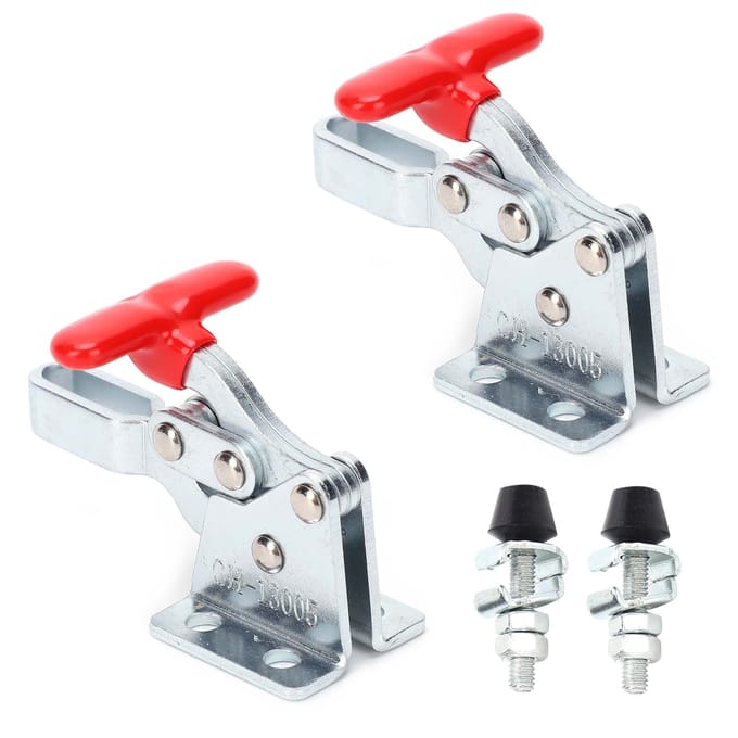 2 stuks Las Kniehevelklem Horizontale Klem Elleboog Compressor Snelspanner Handgereedschap GH?13005 white