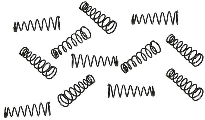 Boston SPR-22 pickup mounting spring, taps toelopend, 12 stuks, diam. 6-4mm, lengte 22mm