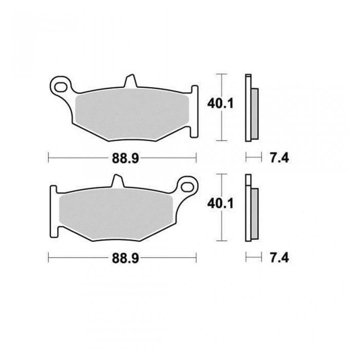 Plaquette de frein Perftec pour Moto Suzuki 1050 DL V-strom XT 2020 à 2022 AR Neuf