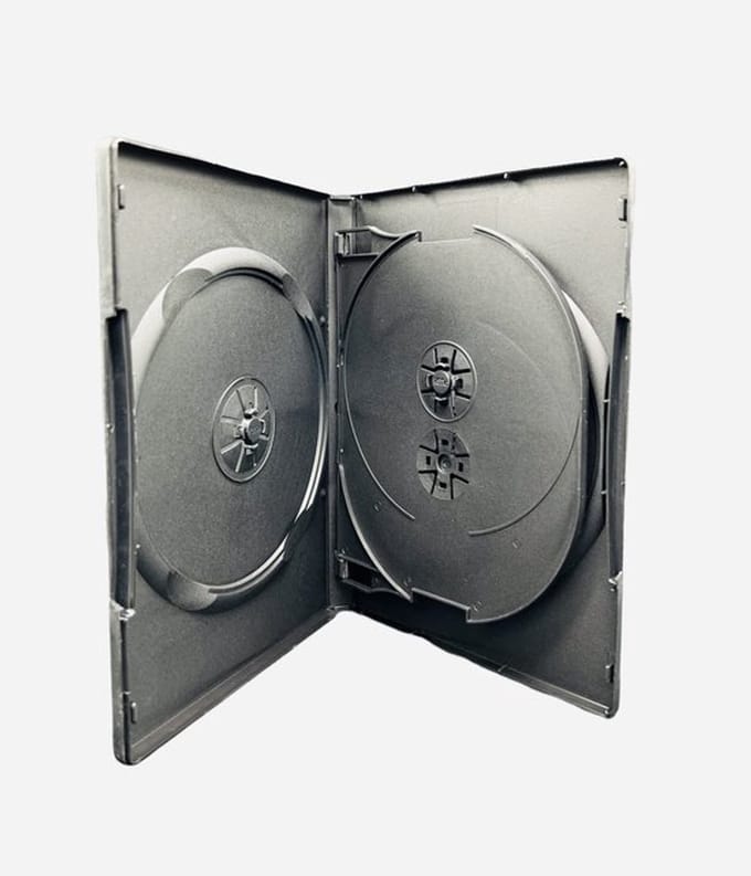 Dailygoody - Dvd Case - 4 Disc Houder - Hoogwaardige Kwaliteit
