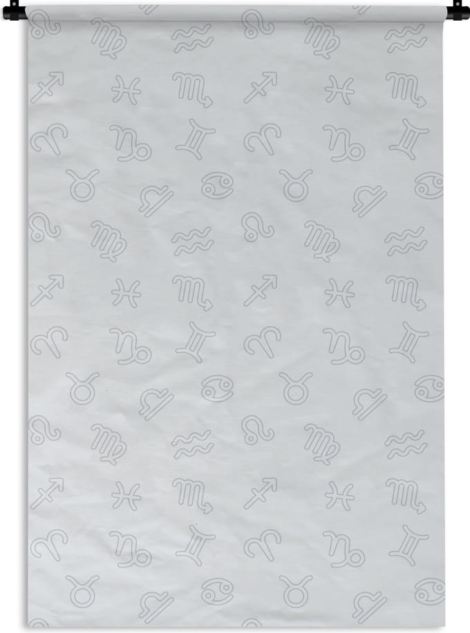 Wandkleed - Wanddoek - Sterrenbeeld - Astrologie - Design - 60x90 cm - Wandtapijt