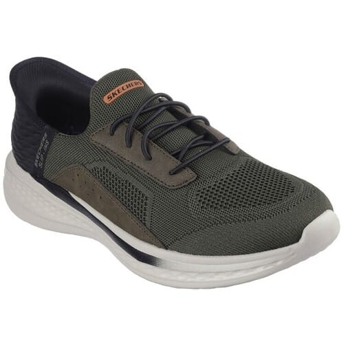 Skechers Slip-ins Slade - Cohen - Heren Instappers - Olijfgroen