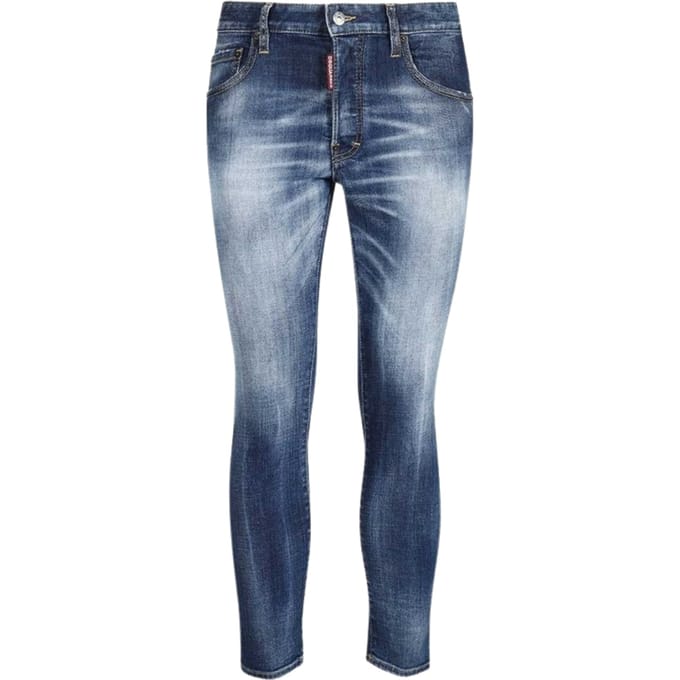 Dsquared2 Skater Jeans Vervaagde Donkerblauwe Jeans