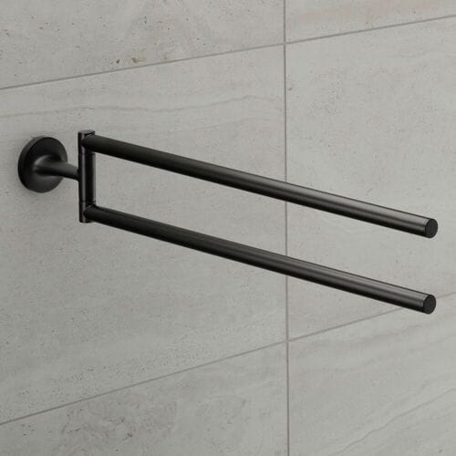 Duravit Starck T handdoekhouder 46.5cm mat zwart