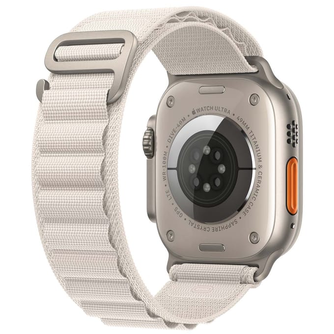 Alpine Loop Band voor de Apple Watch | 44/45/46/49 mm - Maat S - Starlight
