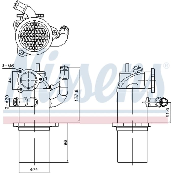 UitlaatgasRadiator NISSENS 989423