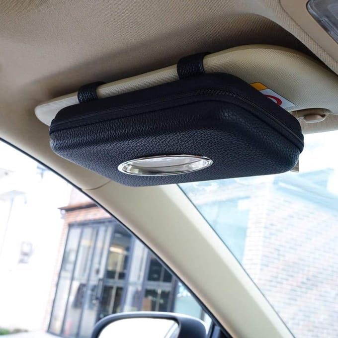 Auto tissuehouder - Zonneklep tissuehouder - Handig in gebruik