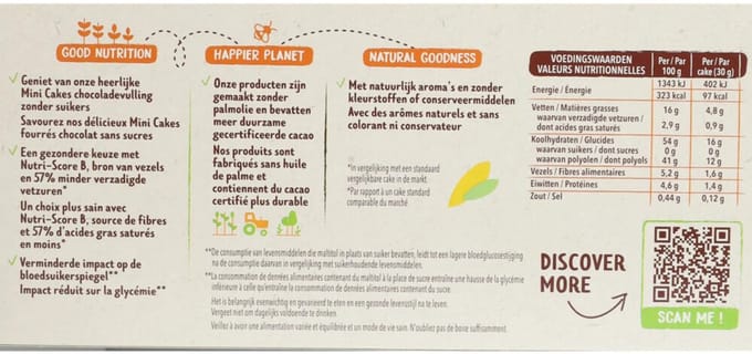 Céréal Mini Cakes Chocoladevulling - 12 x 150 gr - Voordeelverpakking