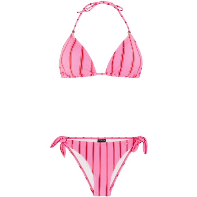 Protest PRTEvans - Triangel bikini set Dames - Koordsluiting - Uitneembare vulling - Normale pasvorm - Medium dekking - Roze
