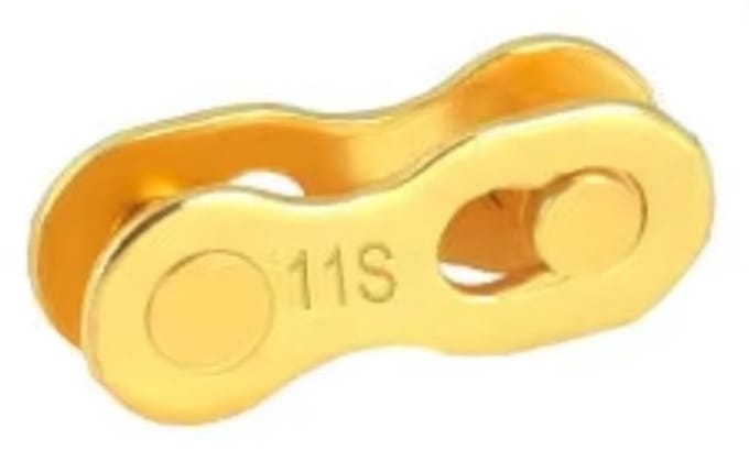Herbruikbare Missing Chain Link - 11 Speed Smart link - Quick link Kettingschakel - voor KMC / Shimano / Sram glimmend Goud