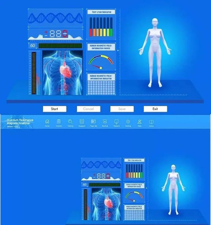 NIEUWE Lichaams Quantum Analyzer Magnetische Resonantie Gezondheidsanalyzer 54 Checkrapporten set Draagbare Testen Gezond Lichaam Machine gray