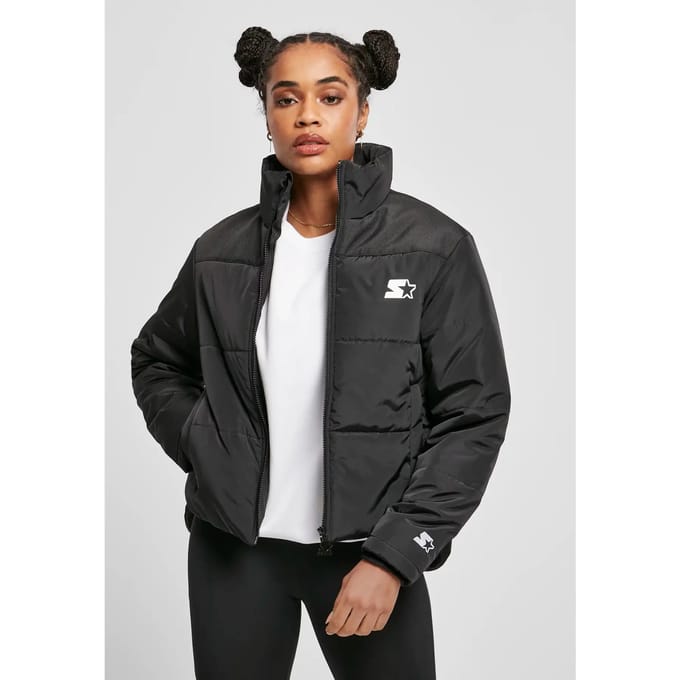 Starter Black Label - Logo Gewatteerd jack - M - Zwart