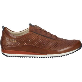 Pikolinos Heren Bruine Leren Elastische Slip-on Sneakers - Liverpool